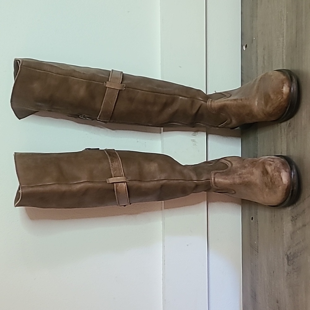 Nico Nerino Eu Sz 40 Brown Leather Riding Boot